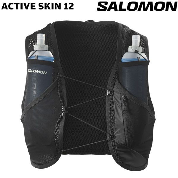 登山 リュック 24FW サロモン SALOMON アクティブスキン8 ACTIVE SKIN 8 SET BKMETAL