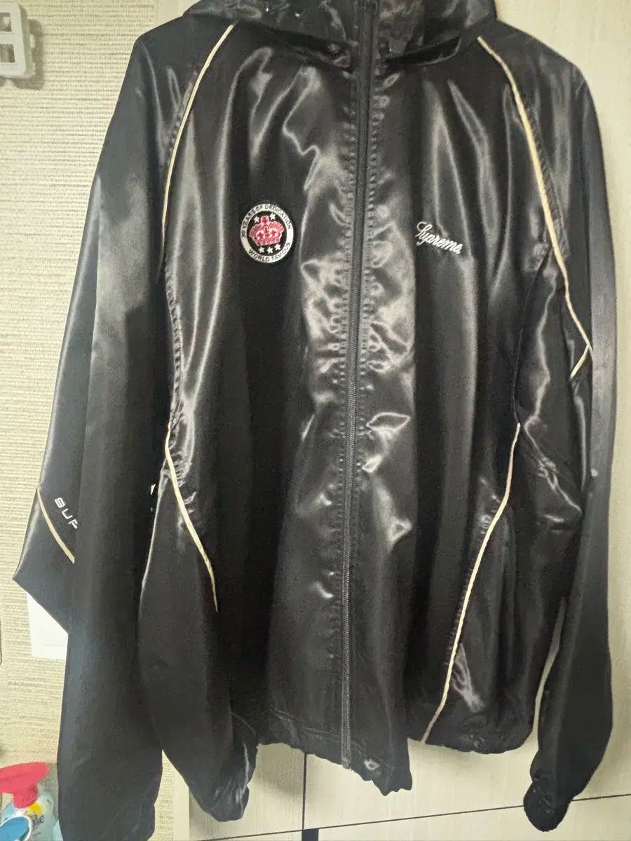 Supreme サテン WHO フード トラック ジャケット