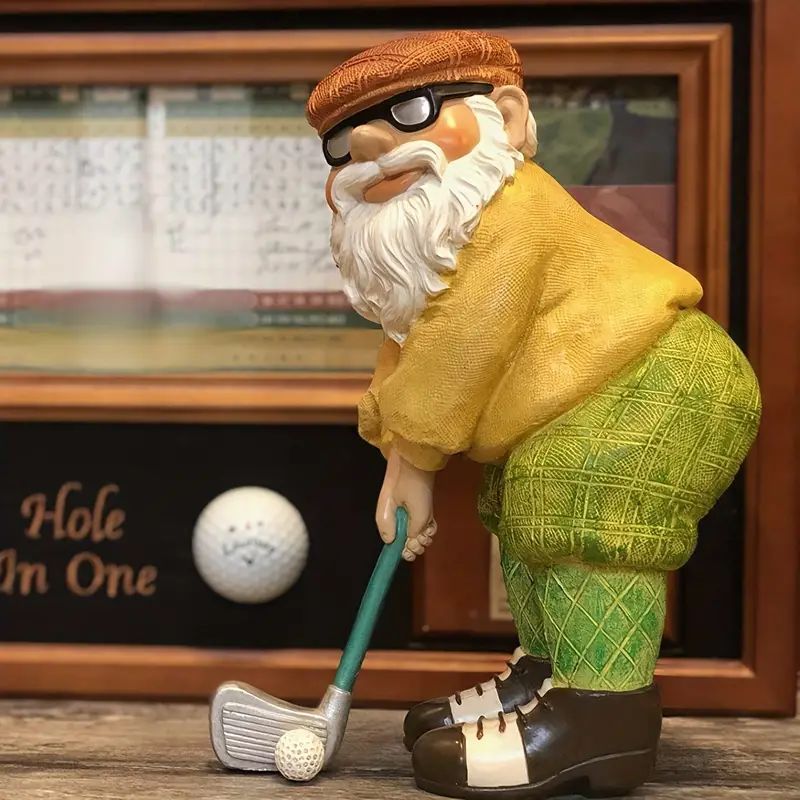 ゴルフ ノーム 小人 おじさん 置物 オブジェ スポーツ かわいい