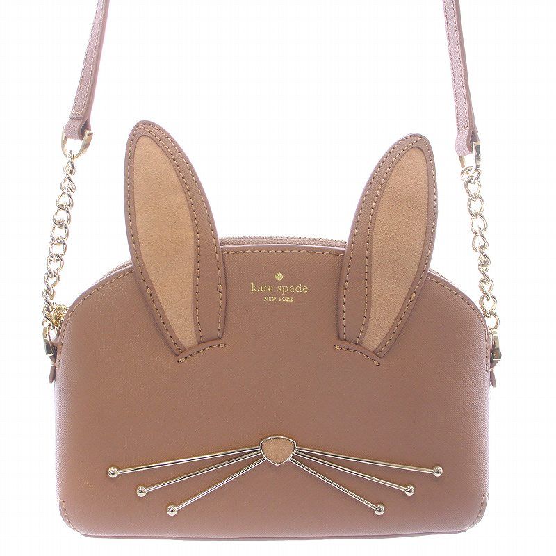 ケイトスペード KATE SPADE Desert Muse Rabbit Hilli デザート ミューズ ラビット ヒリー ショルダーバック  ポシェット うさぎ レザー ピンク PWRU6460 /KW □GY18 - メルカリ