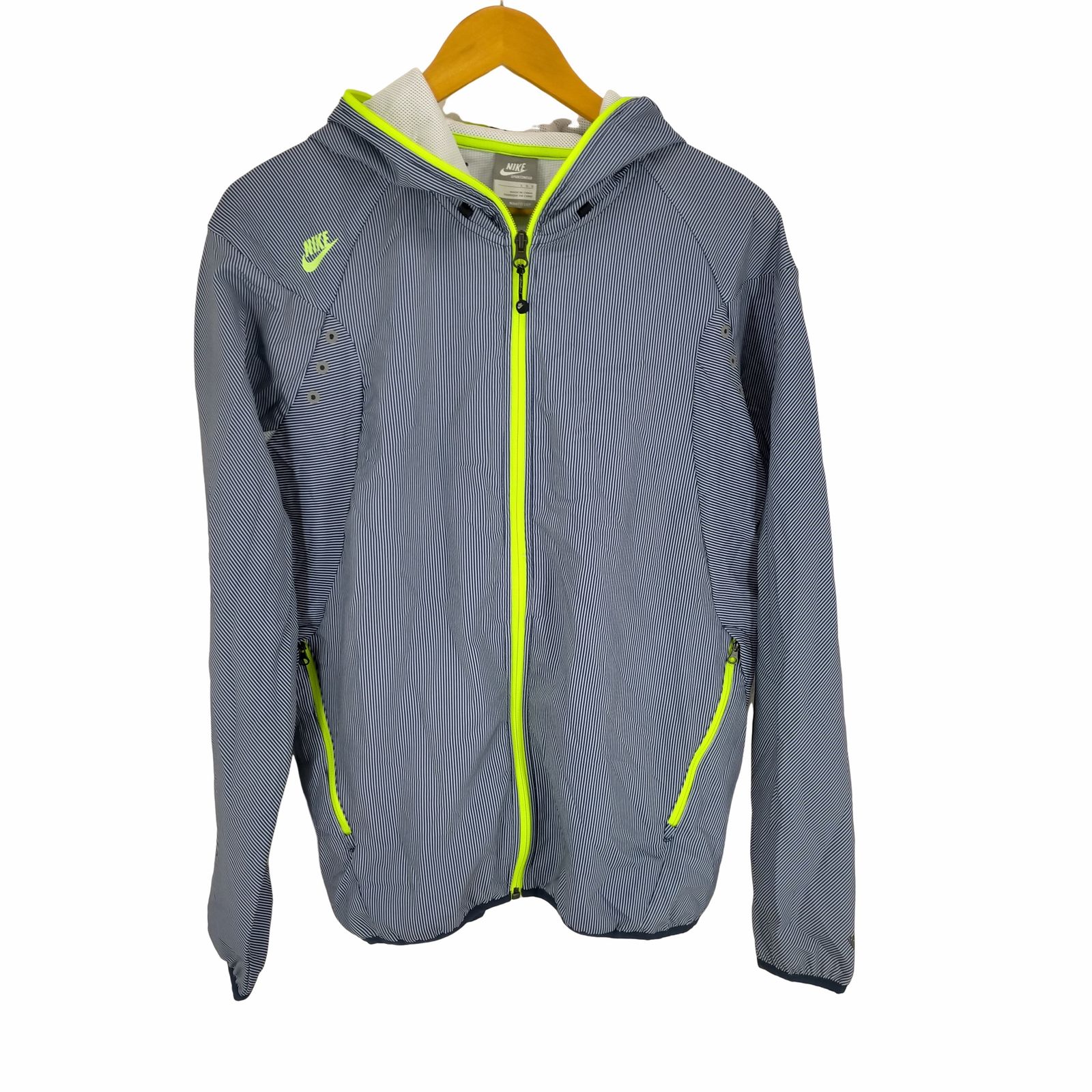 ナイキ NIKE 00s ストライプジップアップパーカー メンズ JPN：L