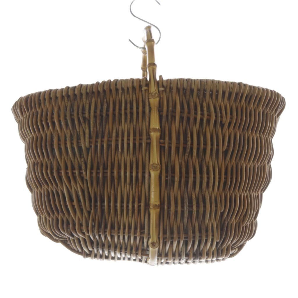 ロンハーマン ベージュとブラックのかごバッグ ロンハーマン ベージュ