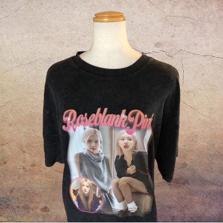 【本日特価】 即日発送】BlackPink Rose. ロゼ ユーズド加工 TシャツXL - メルカリ アイドル