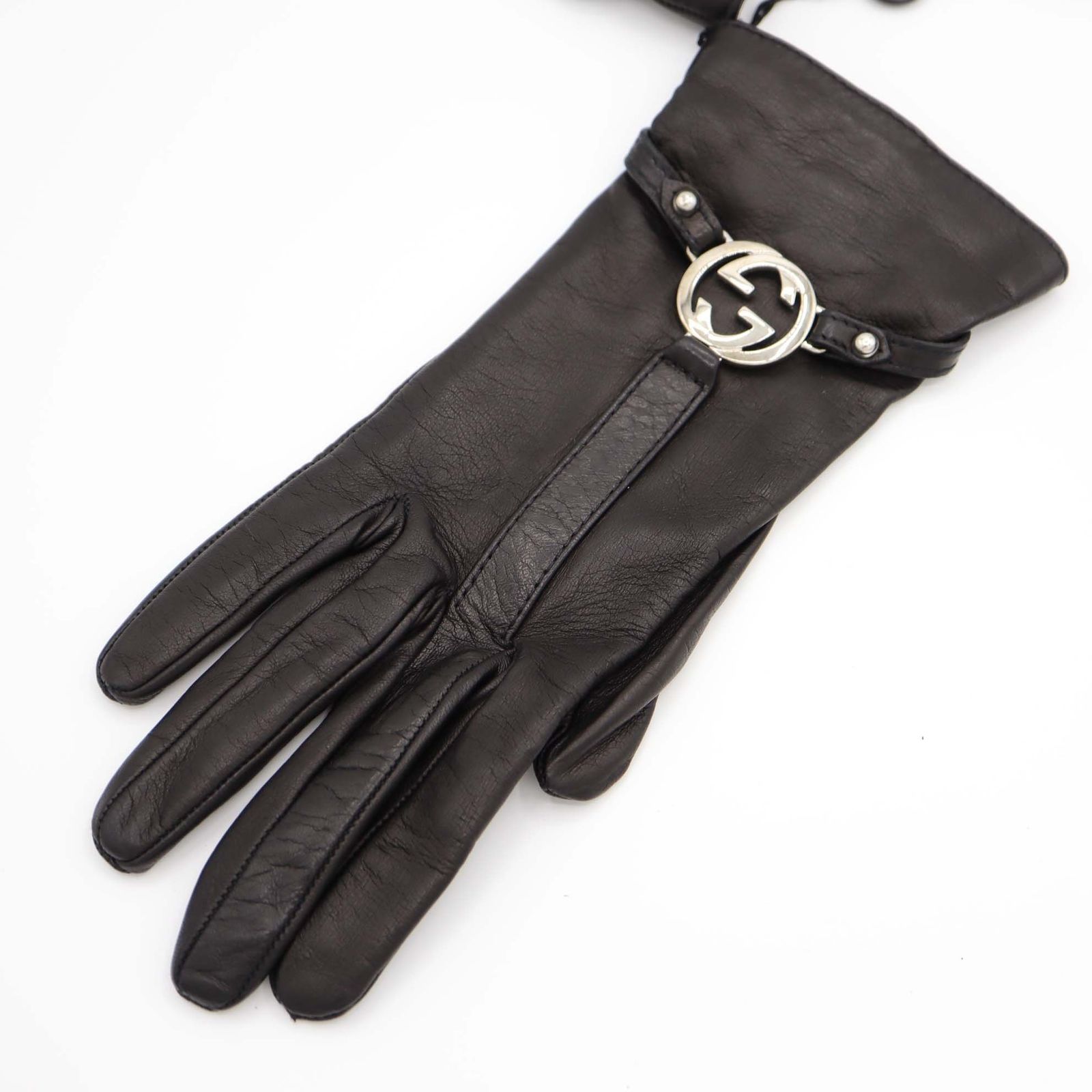 GUCCI レザー手袋 ブラック 未使用