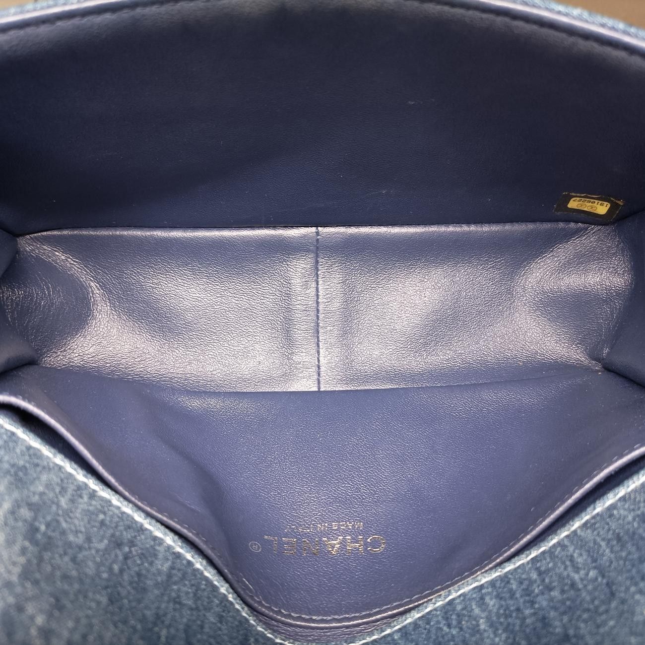 シャネルChanelボーイシャネルブルー×マルチ