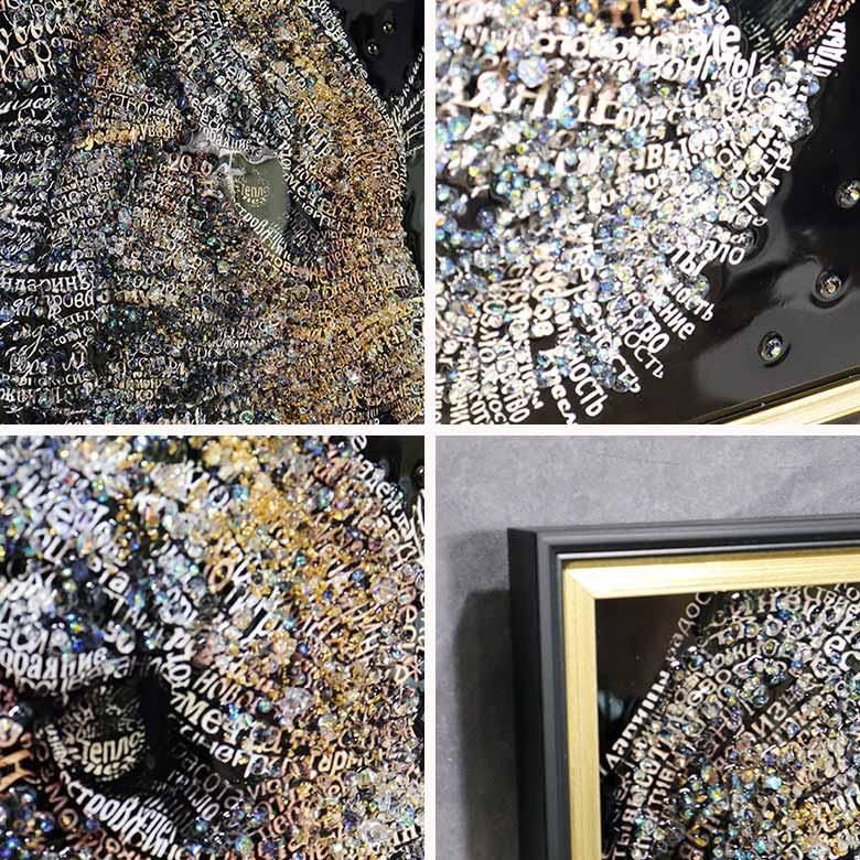 アートフレーム フォントラ タイガー 虎 クリスタルピクチャー 額絵