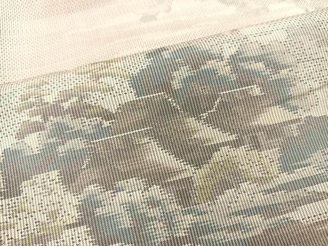 平和屋着物□本場大島紬 風景文 正絹 逸品 BAAL8762ow 平和屋着物□本場