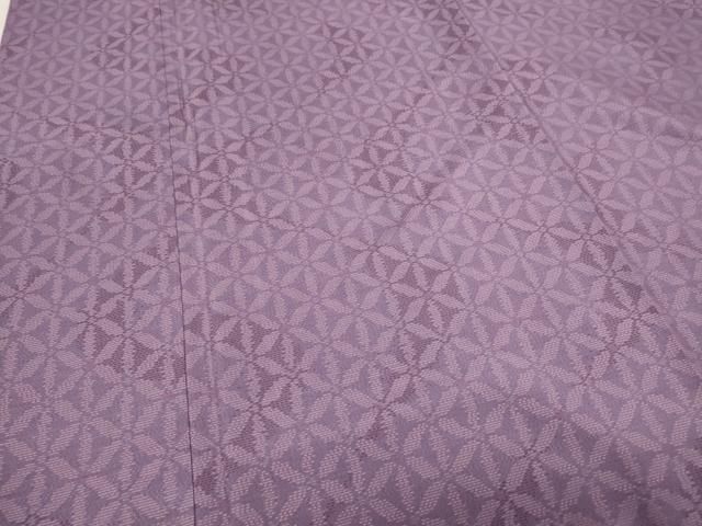 平和屋着物○本場大島紬・道行コートセット 色泥染 手織 麻の葉文様