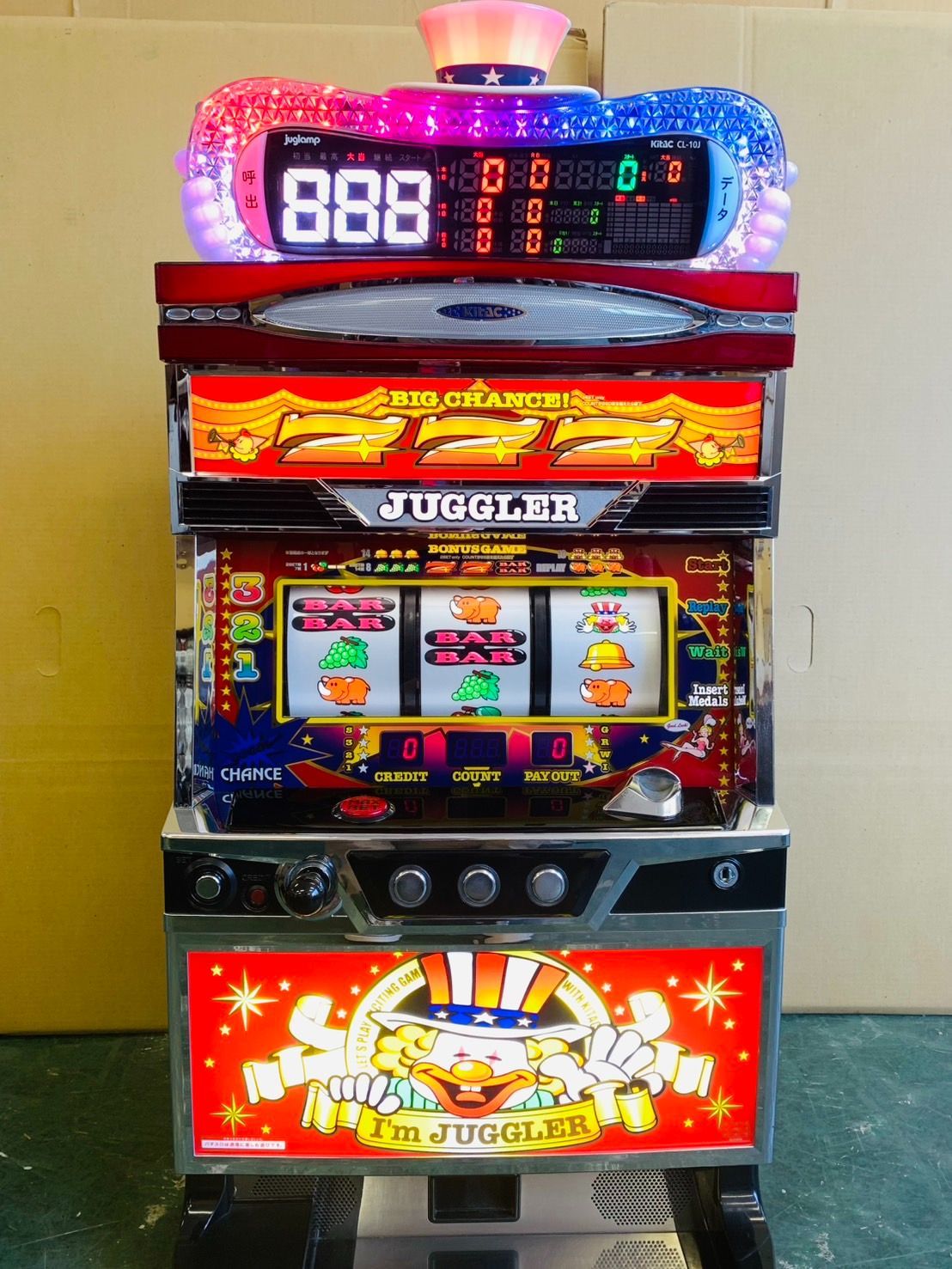 スロット実機 SアイムジャグラーEXTP 6号機 パチスロ実機 Sアイム