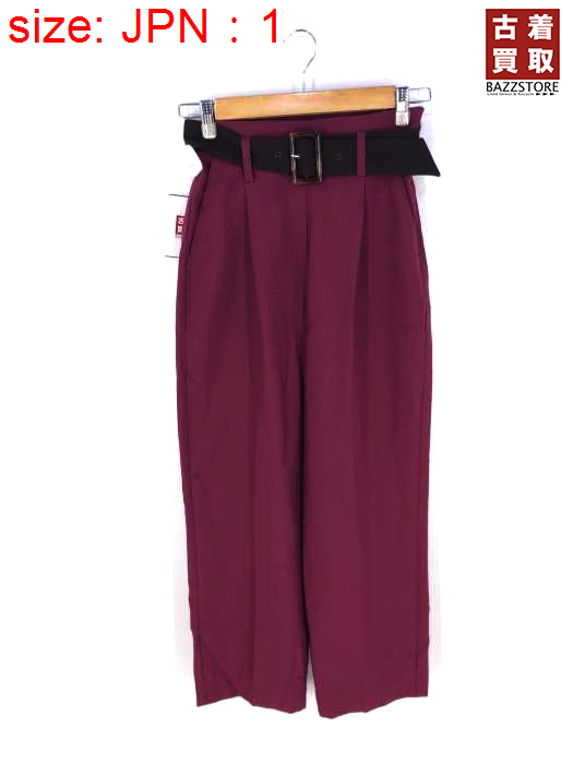 WAIST BELT TUXEDO PANTS　グリーン　1