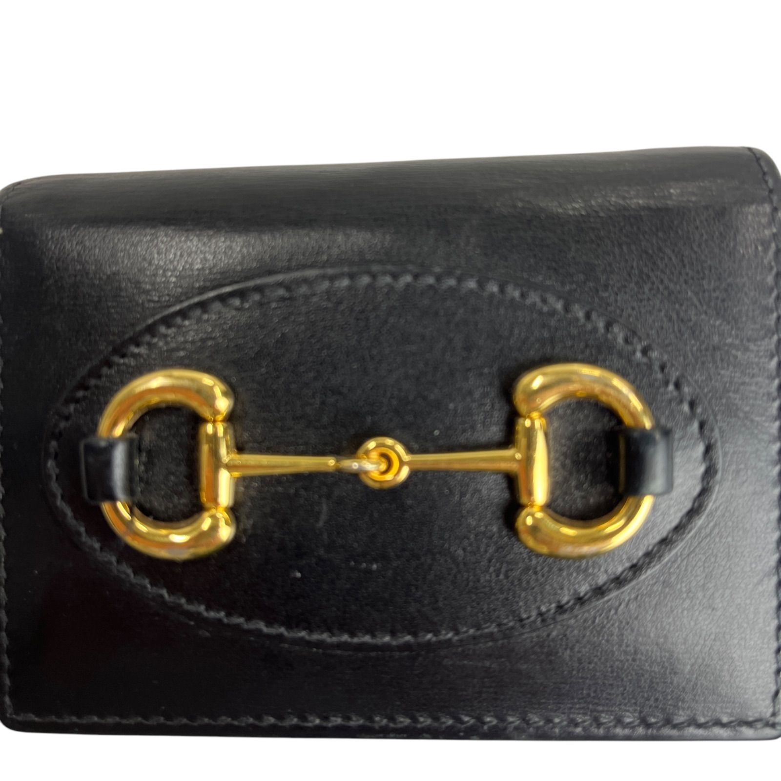 ○ グッチ GUCCI 2つ折り財布 ミニウォレット コンパクト レザー