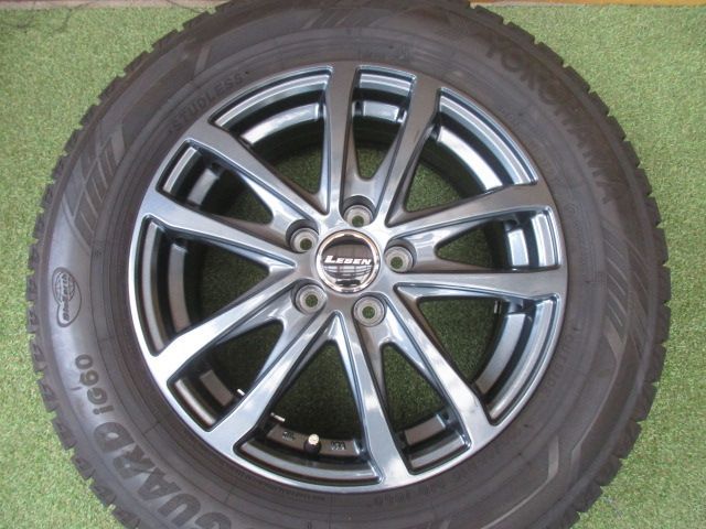 送料込み レーベン 195|65R15 スタッドレスタイヤ４本SET インプレッサスポーツ プリウス プレミオ ウィッシュ