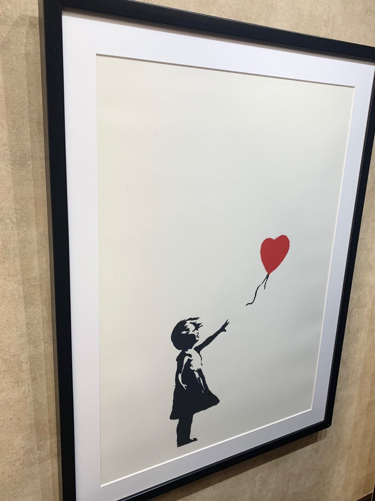 Banksy - Girl with balloon （風船と少女・紫・ED） Girl with