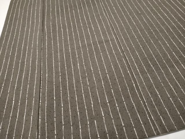 平和屋本店□極上 洗える最高級着物 ＜英＞はなぶさ謹製 小紋 縞 黒橡