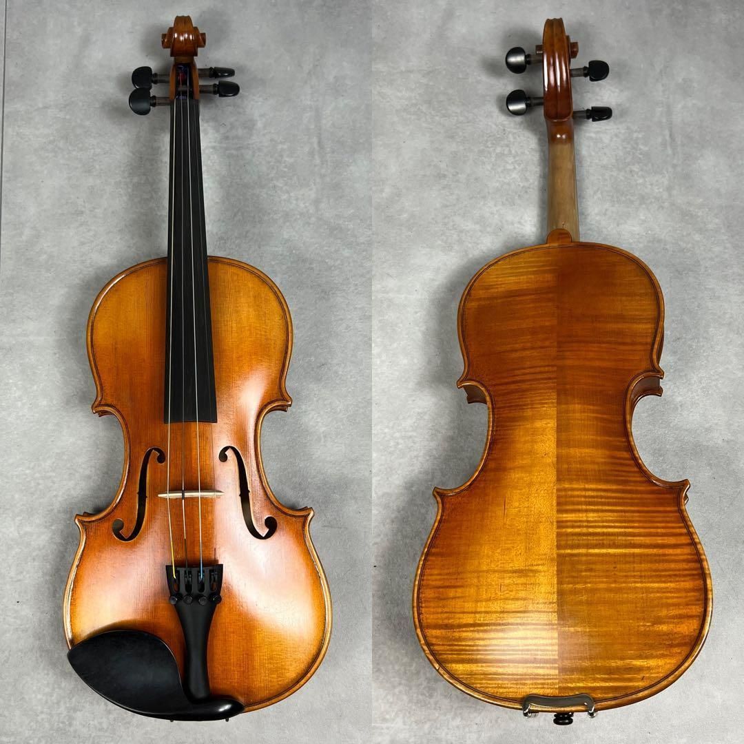 虎杢美品 ニコロサンティ バイオリン NSN-60S 2017年製 弦楽器 肩当 虎杢美品 ニコロサンティ バイオリン NSN-60S 2017年製