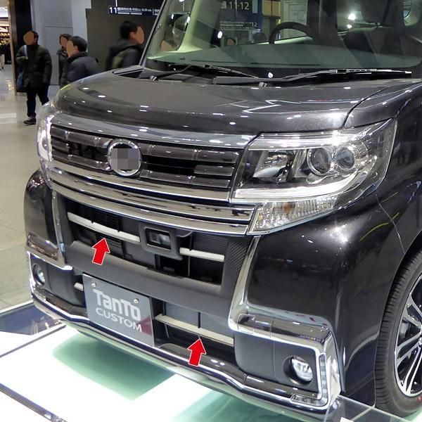 ダイハツ タント LA600S LA610S ピラーカバー 4Dカーボン調 純正ワイドバイザー装着車用　車種別カット済みステッカー専門店　ｆｚ タント LA600S LA610S 超鏡面 ステンレス ブラック メッキ ピラー