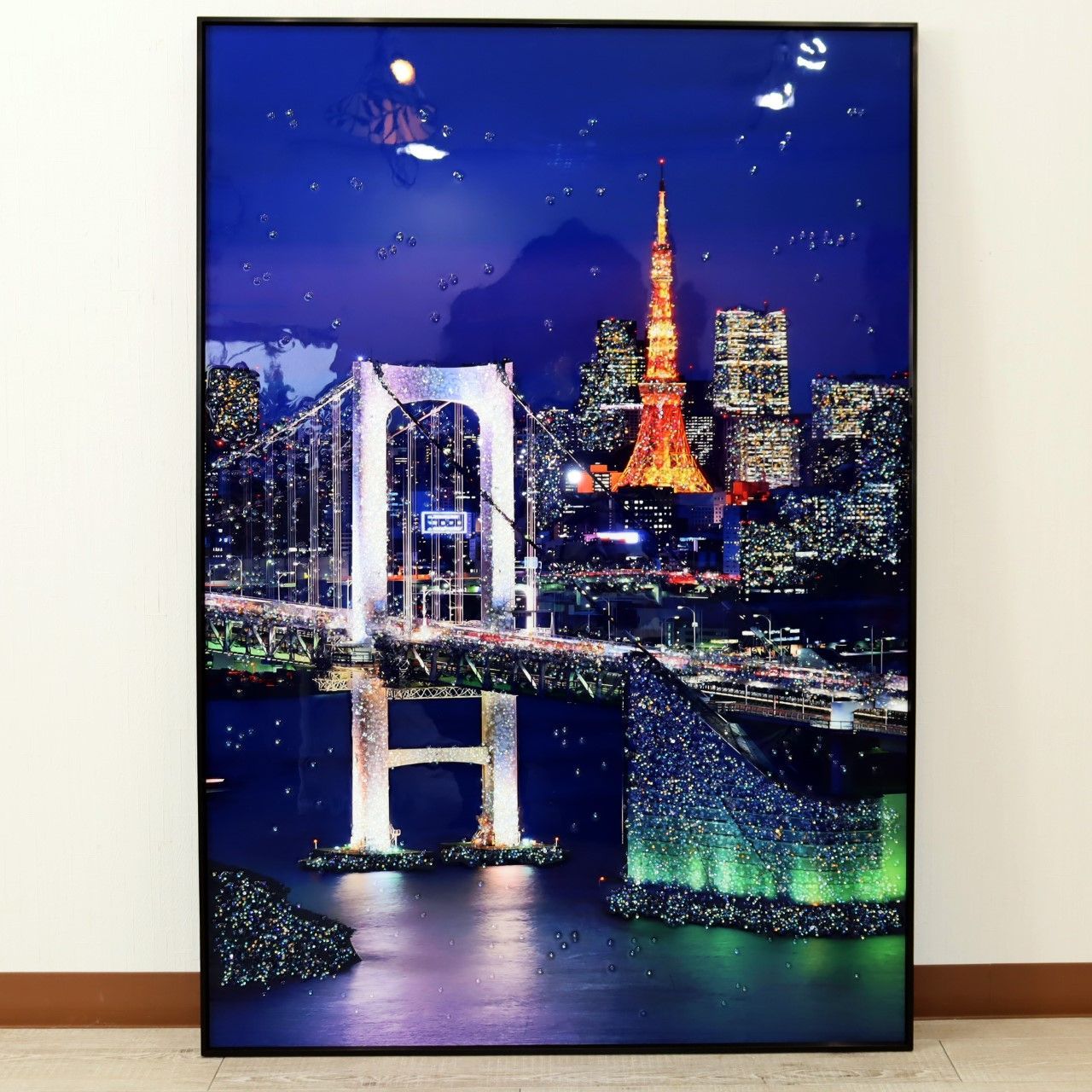 ☆安心の定価販売☆】 Tokyo Skyine フレーム付 絵画 絵画/タペストリ