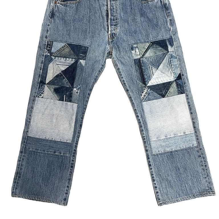 Children of the discordance 16SS パッチワークデニムクロップド