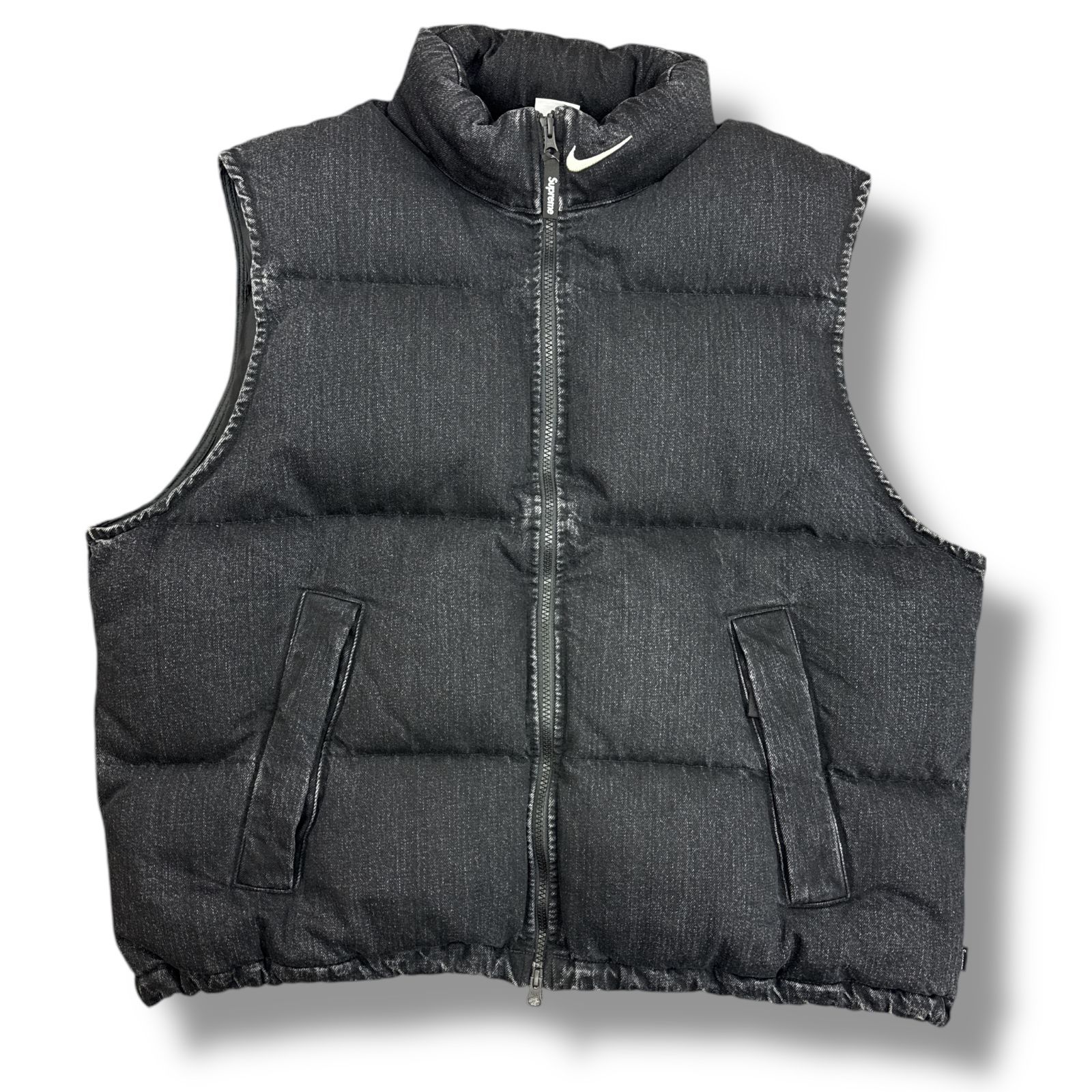 Supreme ×NIKE 24SS Denim Puffer Vest デニムパファーベスト ジレ 