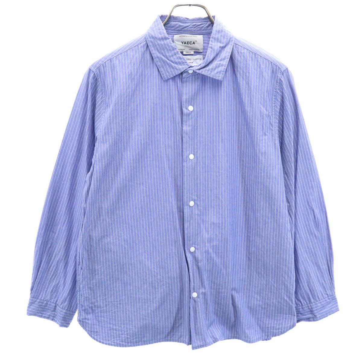 【タグ付き新品】ヤエカ　シルク混コンフォートシャツ　ストライプ　コットン YAECA (ヤエカ) COMFORT SHIRT EXTRA WIDE / コンフォートシャツ