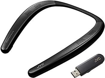 -非常に良い JVC SP-A7WT-B NAGARAKU ウェアラブルネックスピーカー ワイヤレス Bluetooth 約15時間連続再生 本体約83g軽量設計 生活防水対応 ブラック