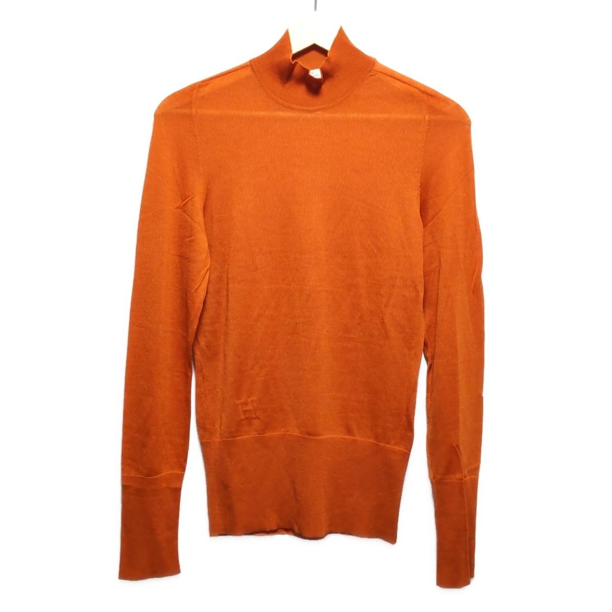Hermes エルメス ハイネックシャツ ブラウン ウール L 8078000370968_1.jpg?v=