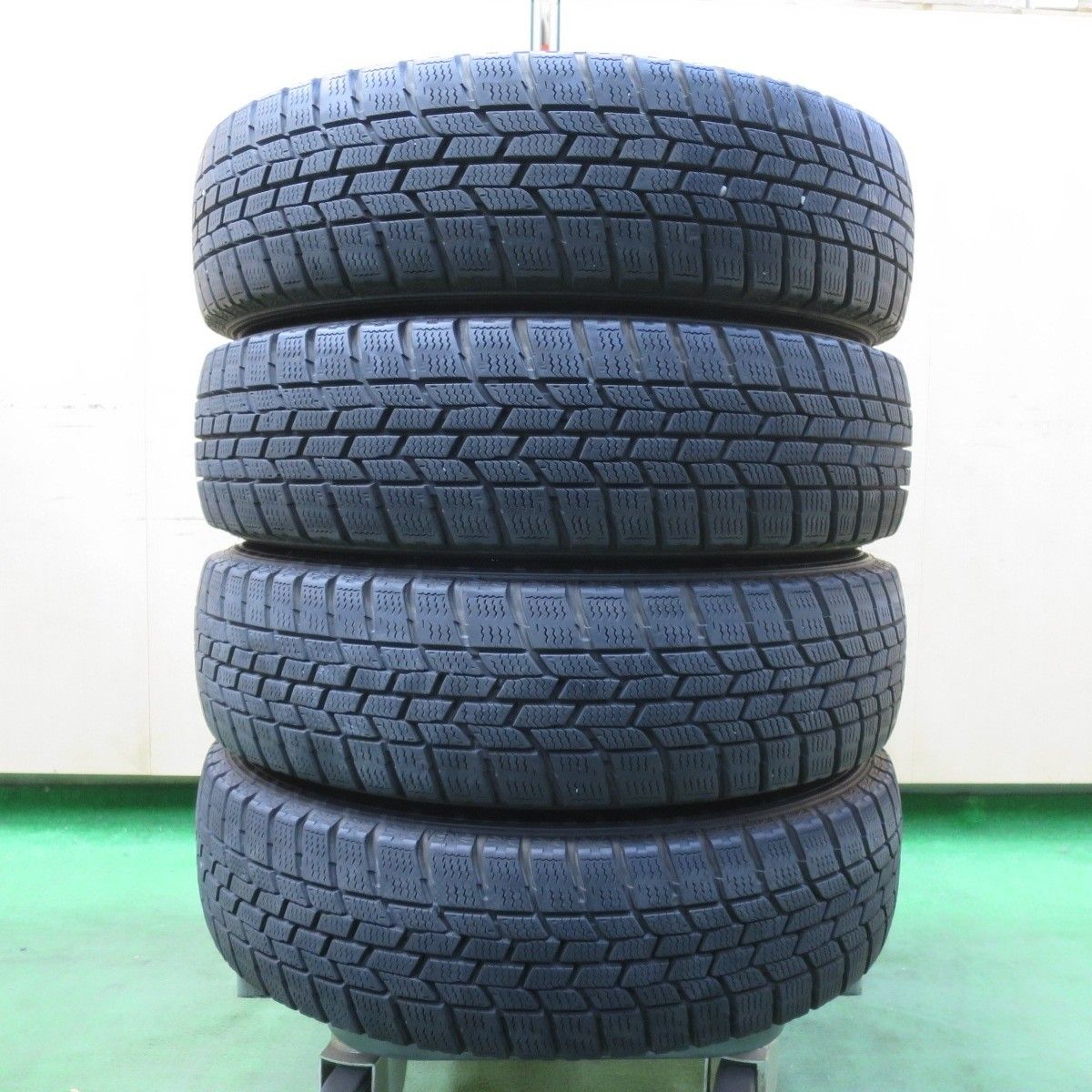 【バリ溝！】155/65R14 スタッドレスタイヤ 4本セット グッドイヤー バリ溝！9分☆スタッドレス 155/65R14 グッドイヤー アイスナビ6