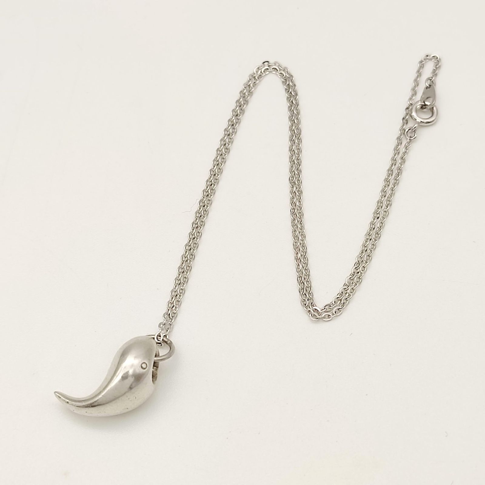 美品】GEORG JENSEN ジョージジェンセン クジラ ネックレストップ 鯨 