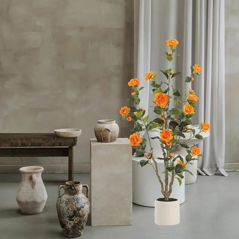 ツバキ 人工植物