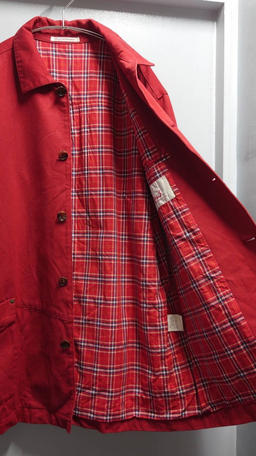 Papas 裏地チェック コットンツイル カバーオール S - メルカリ