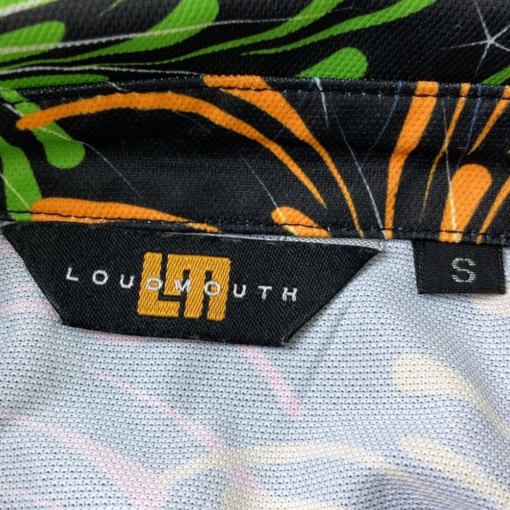サイズ：S LOUD MOUTH ラウドマウス  ノースリーブ ポロワンピース グランドフィナーレ柄 ブラック系 [240101433867] ゴルフウェア レディース ストスト サイズ：S LOUD MOUTH ラウドマウス ノースリーブ ポロ