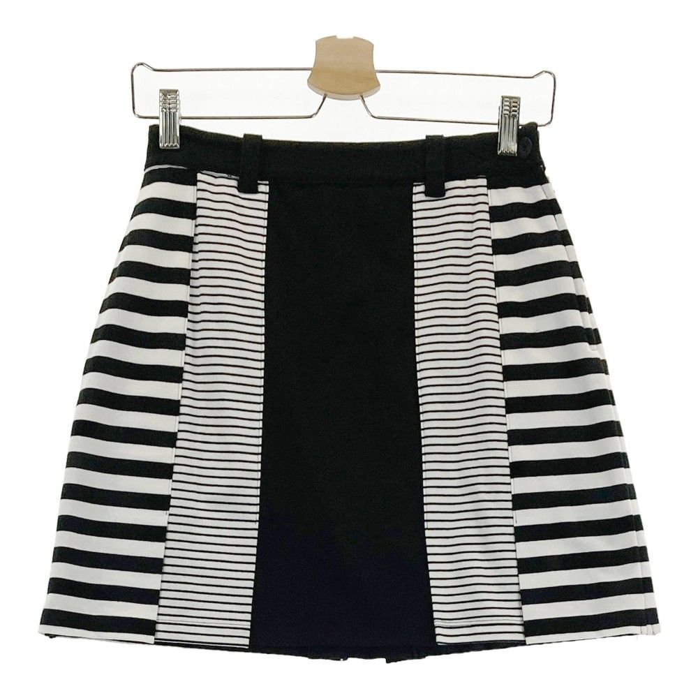 サイズ：38 PICONE CLUB ﾋﾟｯｺｰﾈｸﾗﾌﾞ 2023年モデル コットン混 ストレッチスカート ボーダー柄 ブラック系 [240101248737]# ゴルフウェア レディース ストスト