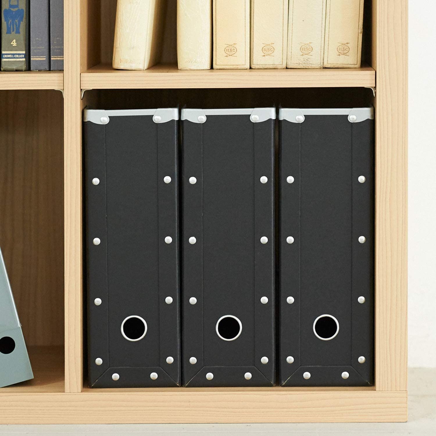 棚板耐荷重15kgのラック A4ファイルBOXがぴったり入る奥行