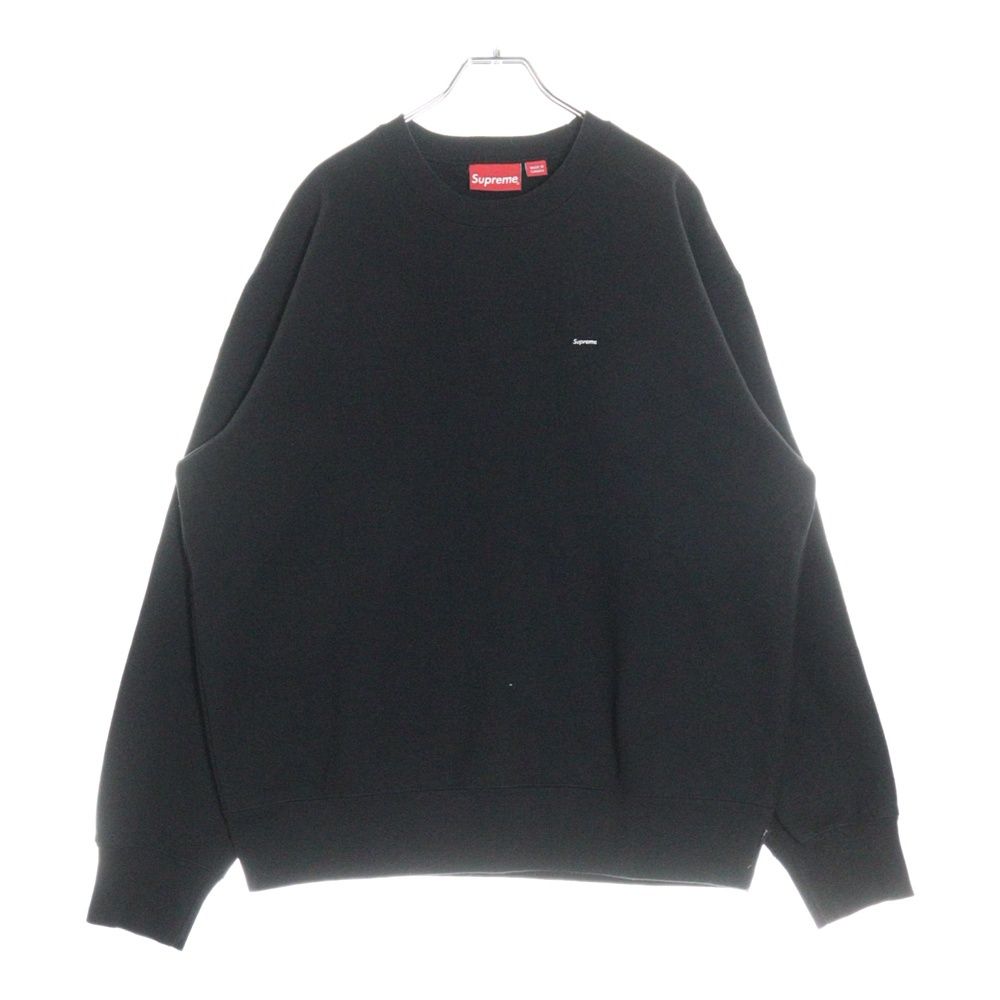 SUPREME (シュプリーム) 23AW Small Box Logo Sweatshirt スモールボックスロゴ クルーネック スウェットトレーナー ブラック