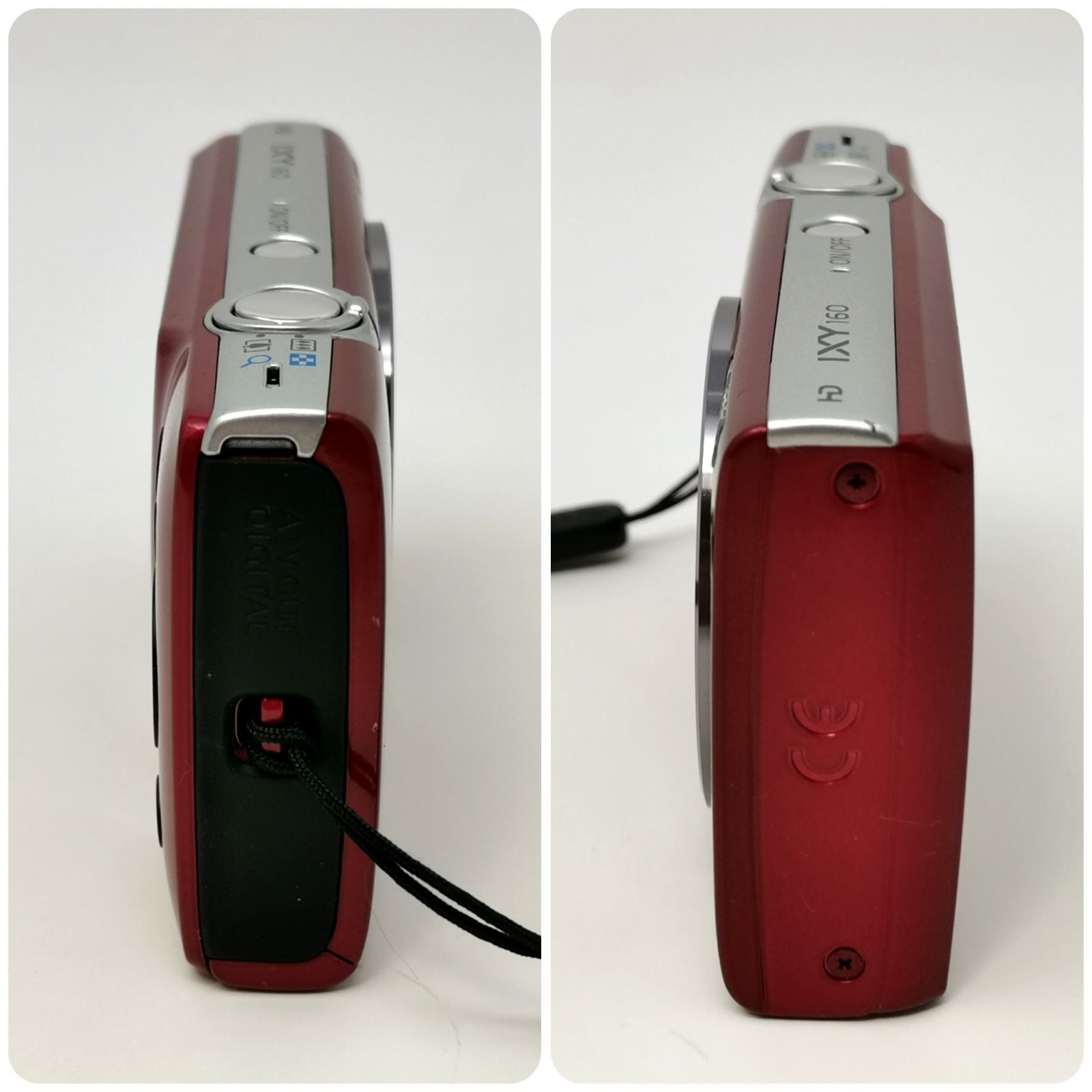 キャノン IXY 160 レッド デジカメ 充電器ないため動作未確認 デジタル