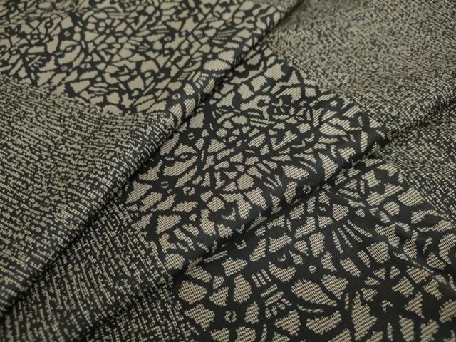 平和屋着物○本場大島紬 9マルキ 抽象文 正絹 逸品 CAAR8086vf