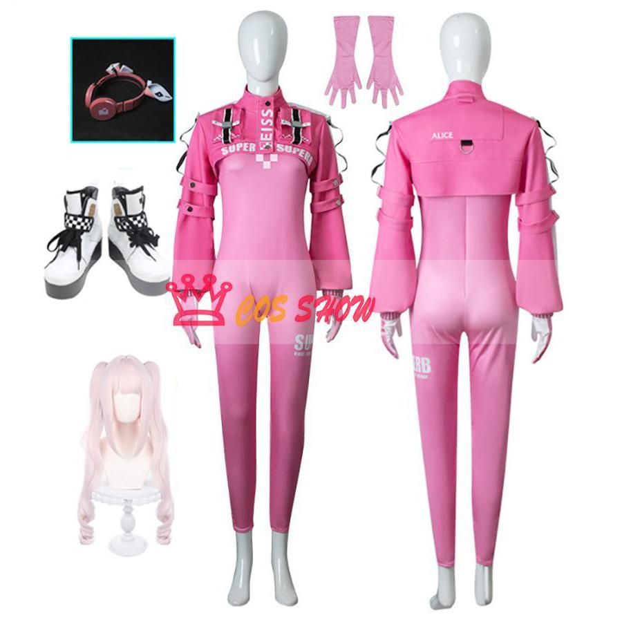 勝利の女神 NIKKE アリス コスプレ衣装 ボディスーツ cosplay仮装 ウィッグ ヘッドホン 靴追加 イベント クリスマス ハロウィン ステー