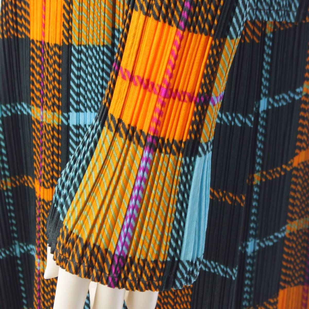 プリーツプリーズ / ミー イッセイミヤケ 3点セット プリーツスカーフ プリーツプリーズ イッセイミヤケ】PLEATS PLEASE ISSEY チェック柄