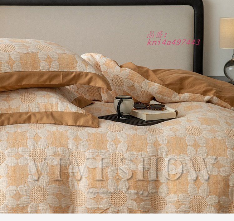 寝具カバーセット 北欧風 4点セット 布団カバーセット 掛け布団カバー ボックスシーツ 枕カバー オシャレ 新生活 kni4a497443 MARWIL-DEMENAGEMENTS_CH