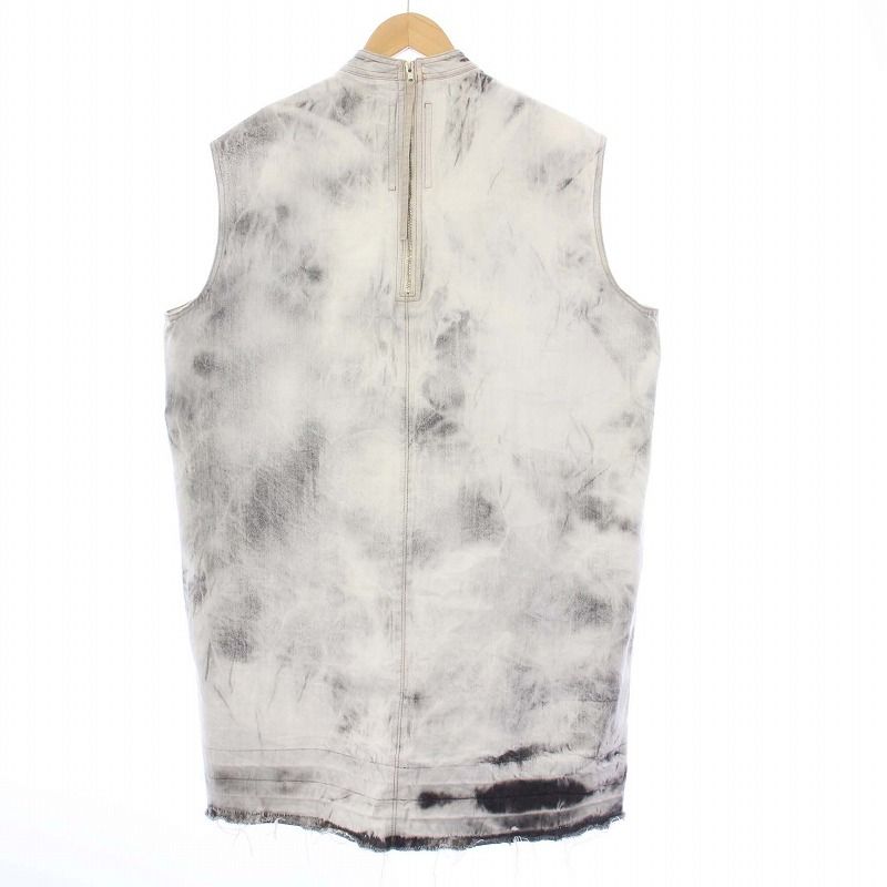 Rick Owens 15SS ブリーチブラックデニム ノースリーブ Rick Owens 15SS ブリーチブラックデニム ノースリーブ
