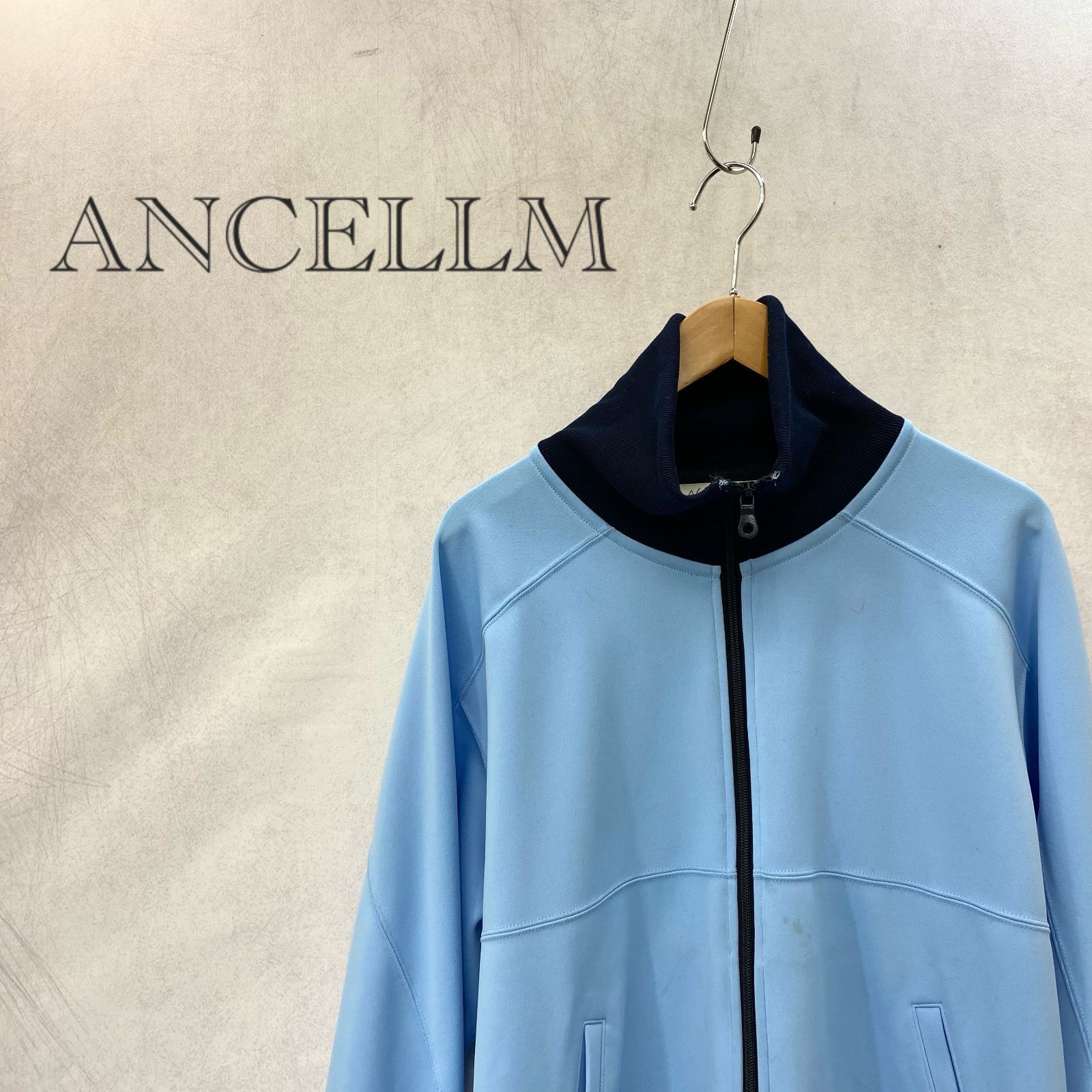 ANCELLM アンセルム ANC-CT92 DRIVERS TRACK JACKET ドライバーズ トラック ジャケット ジャージ アウター 2 サックスブルー メンズ