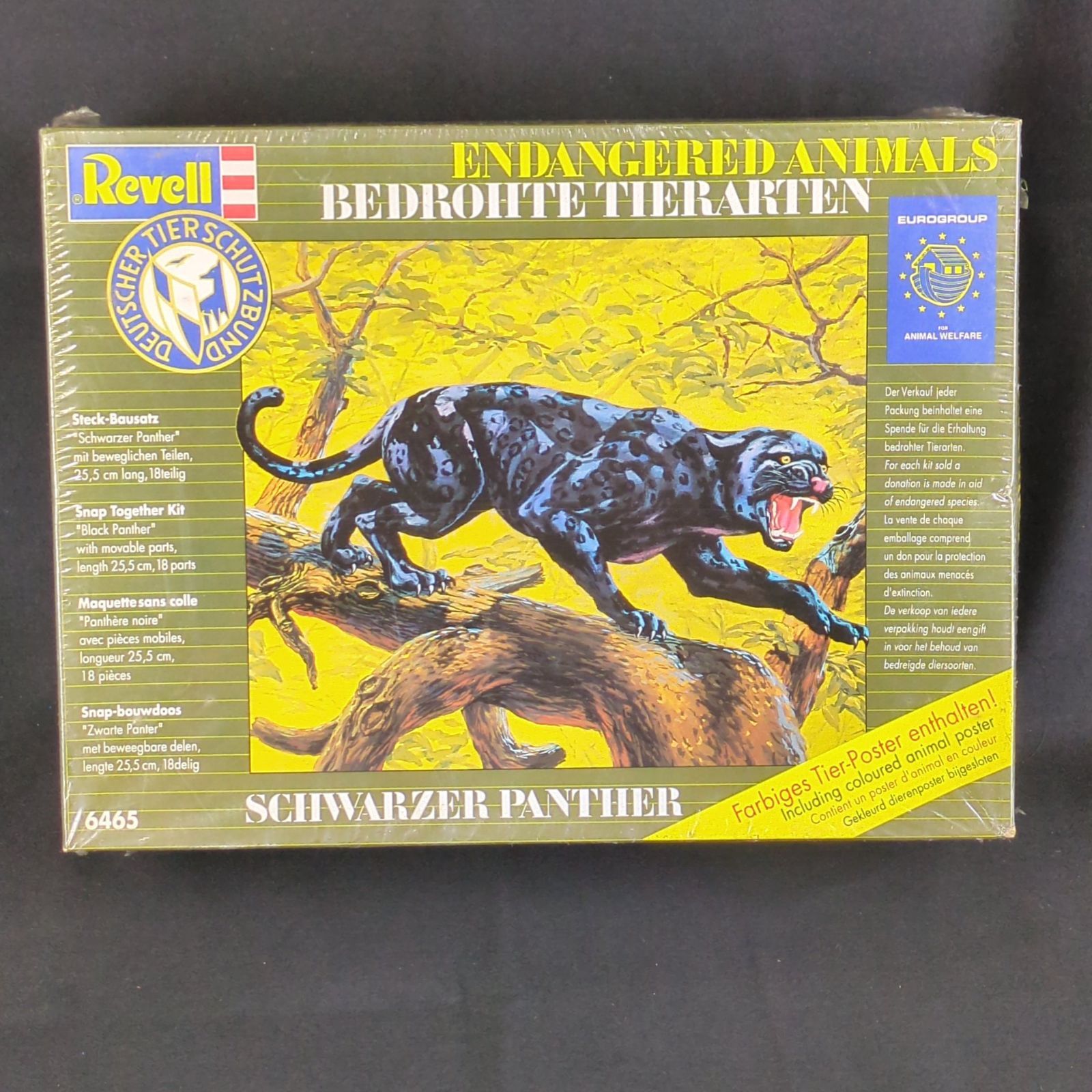 輸入キット 未開封品 レベル 6465 シュヴァルツァー パンサー Revell Endangered Animals Bedrohte Tierarten Schwarzer Panther