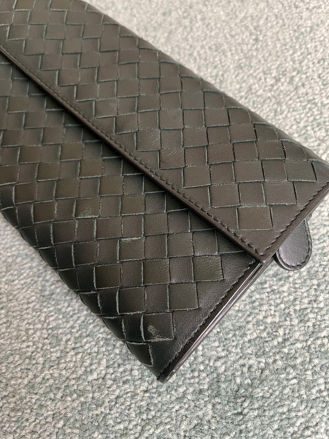 ⭐️新品未使用⭐️ ボッテガヴェネタ　イントレチャート　ロングウォレット　レザー 三越伊勢丹 | Bottega Veneta/ボッテガ・ヴェネタ_Men通販
