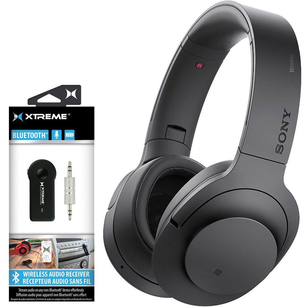 ソニー SONY ワイヤレスノイズキャンセリングヘッドホン h.ear on Wireless NC MDR-100ABN :  Bluetooth/ハイレゾ対応 マイク付き チャコールブラック MDR-100ABN B(中古品) - メルカリ