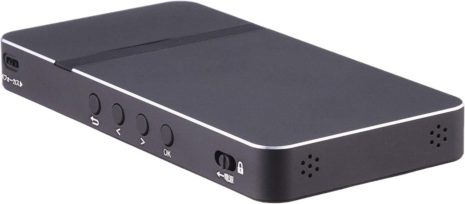 山善 プロジェクター 10～120インチ スマジェクター 1080P 有線|Wi-Fi 対応 小型 持ち運び ブラック JPLP-50ML-BK