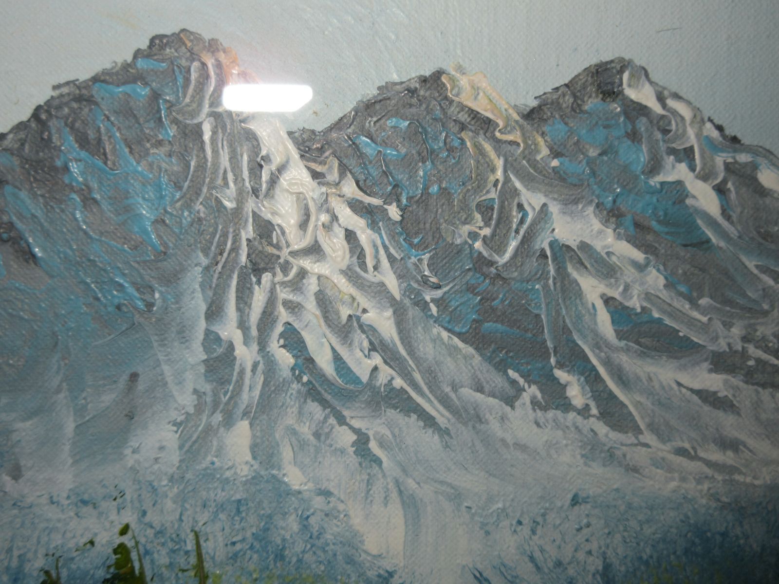 ◇油彩画 油絵 肉筆 山岳 山林 風景画 額縁 type-C - メルカリ