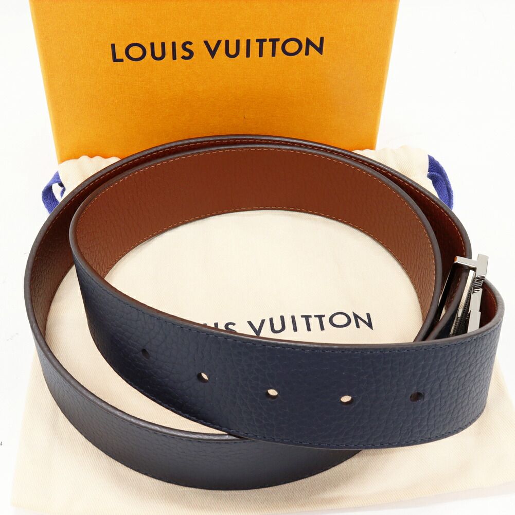 Louis Vuitton ダークブラウン レザーベルト 未使用】LOUIS VUITTON ダークブラウン レザーベルト 【公式通販】