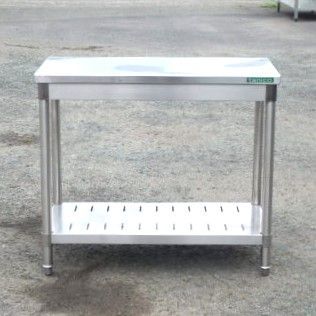 タニコー 業務用 ステンレス 作業台 W90 D45 H80cm 厨房 TX-WT-945NB 