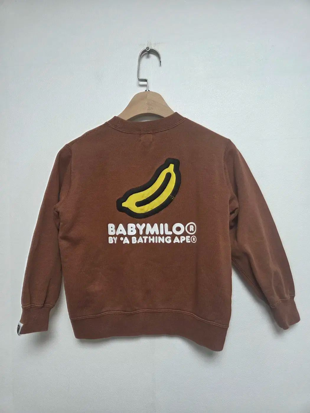 A BATHING APE アベイシングエイプキッズ ベイビー スウェット ブラウン 120