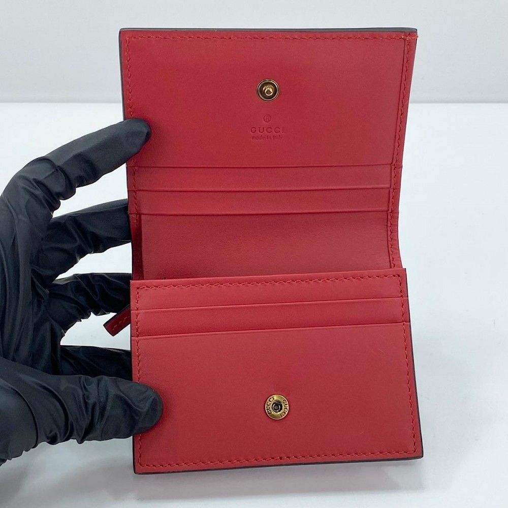 グッチ 二つ折り財布 レディース スナップボタン GGスプリーム  